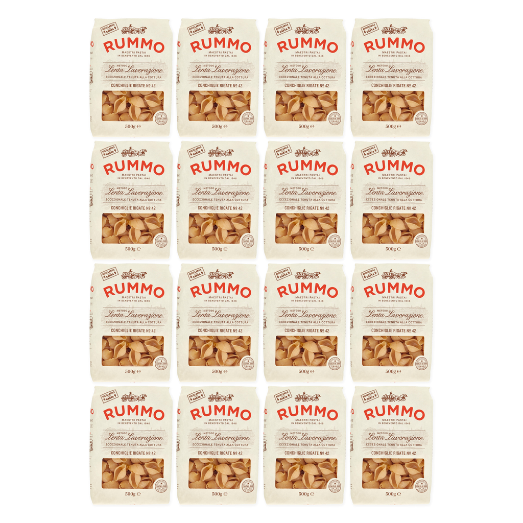 Conchiglie Rigate N.42 mit Bronzebeschichtung | 16x500g | Rummo