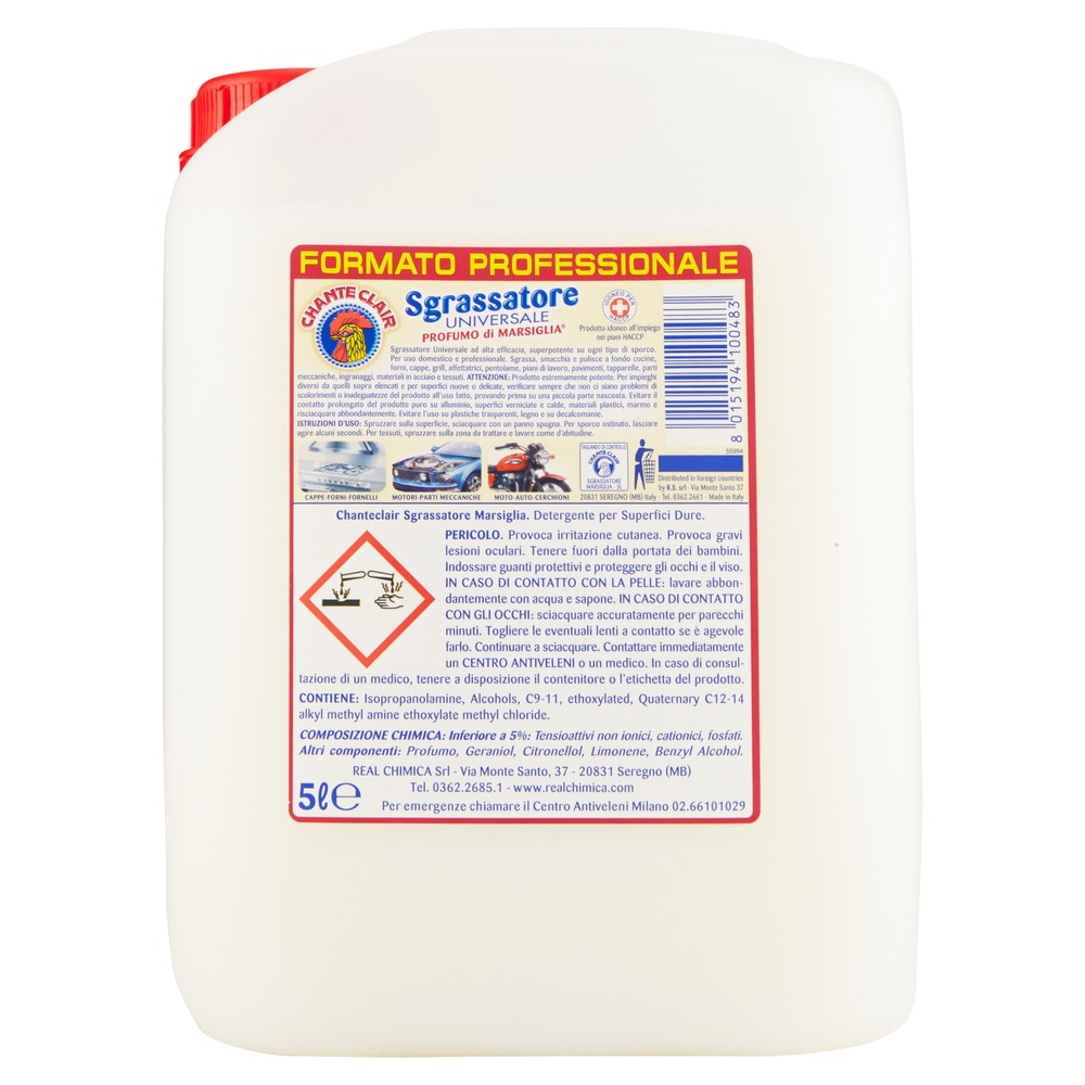 Allzweckreiniger Sgrassatore Marseille | 5L | Chante Clair