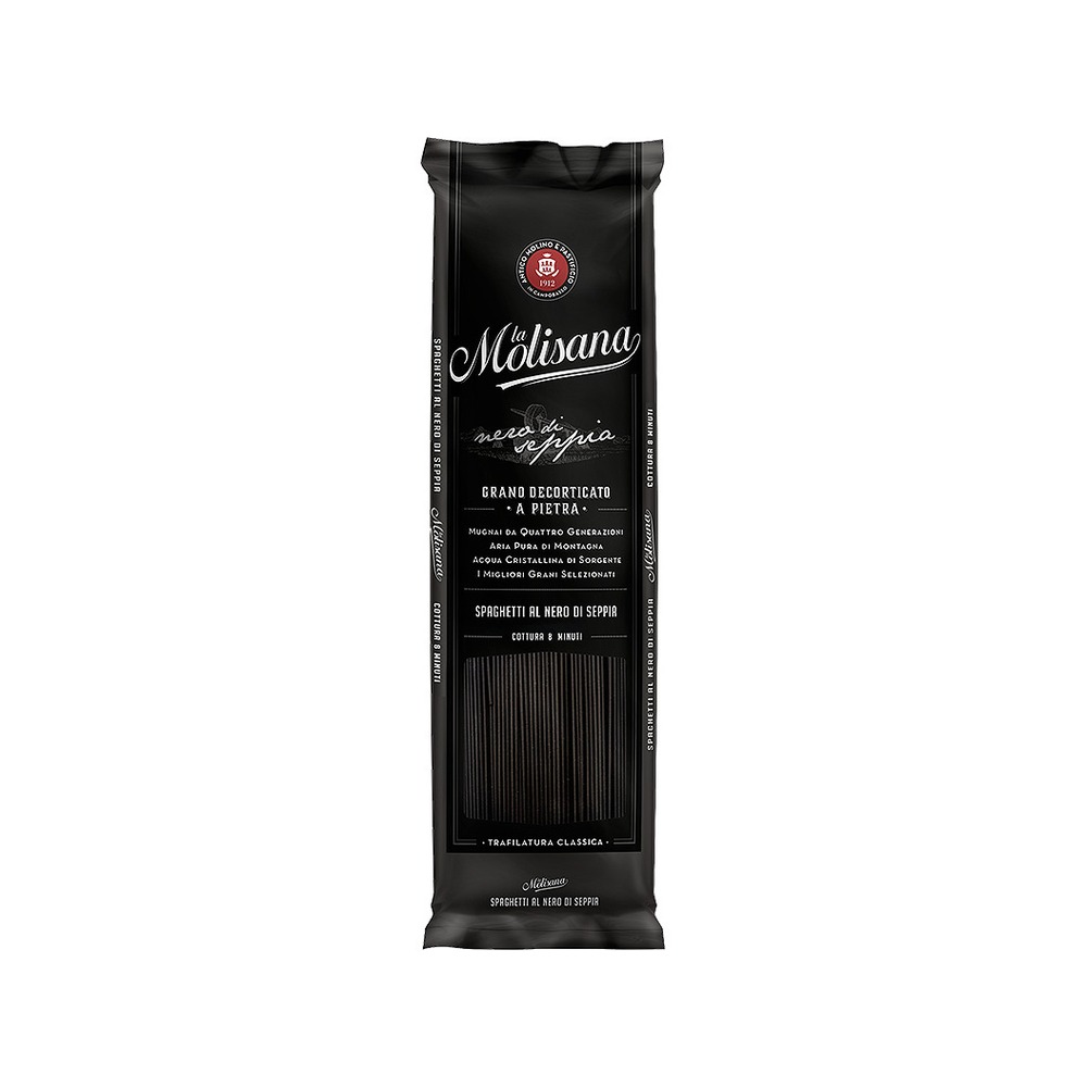 Spaghetti Nero di Seppia mit Tintenfischtinte Pasta N.615 | 500g | La Molisana