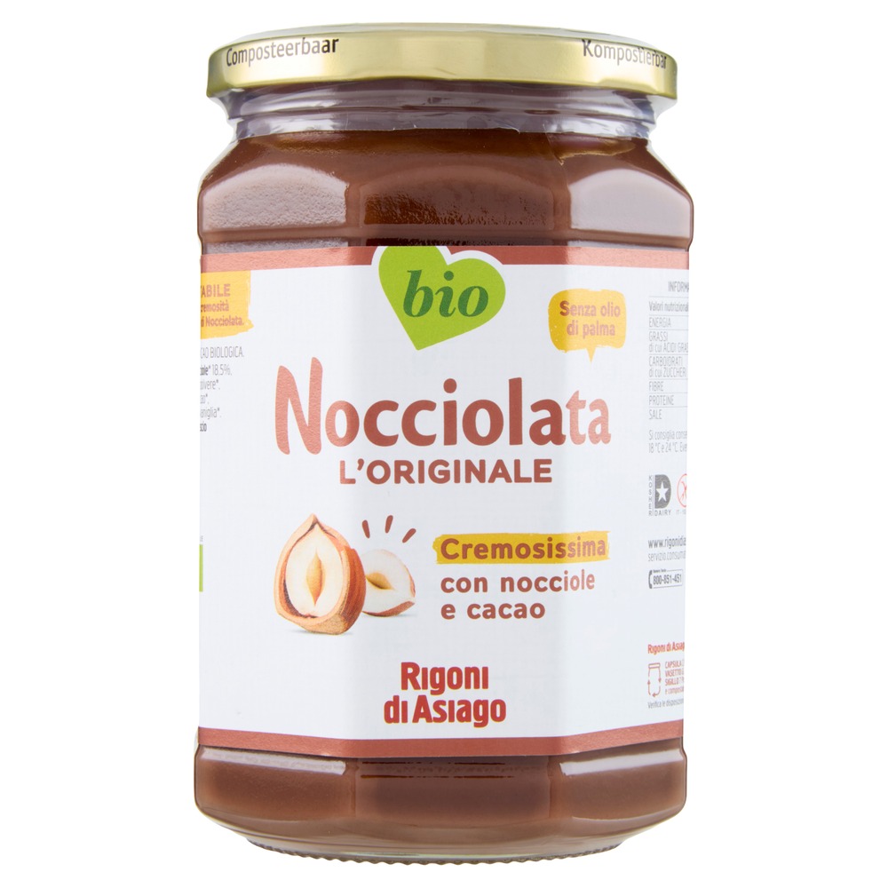 Haselnusscreme ohne Palmöl "Nocciolata" | 650g | Rigoni di Asiago