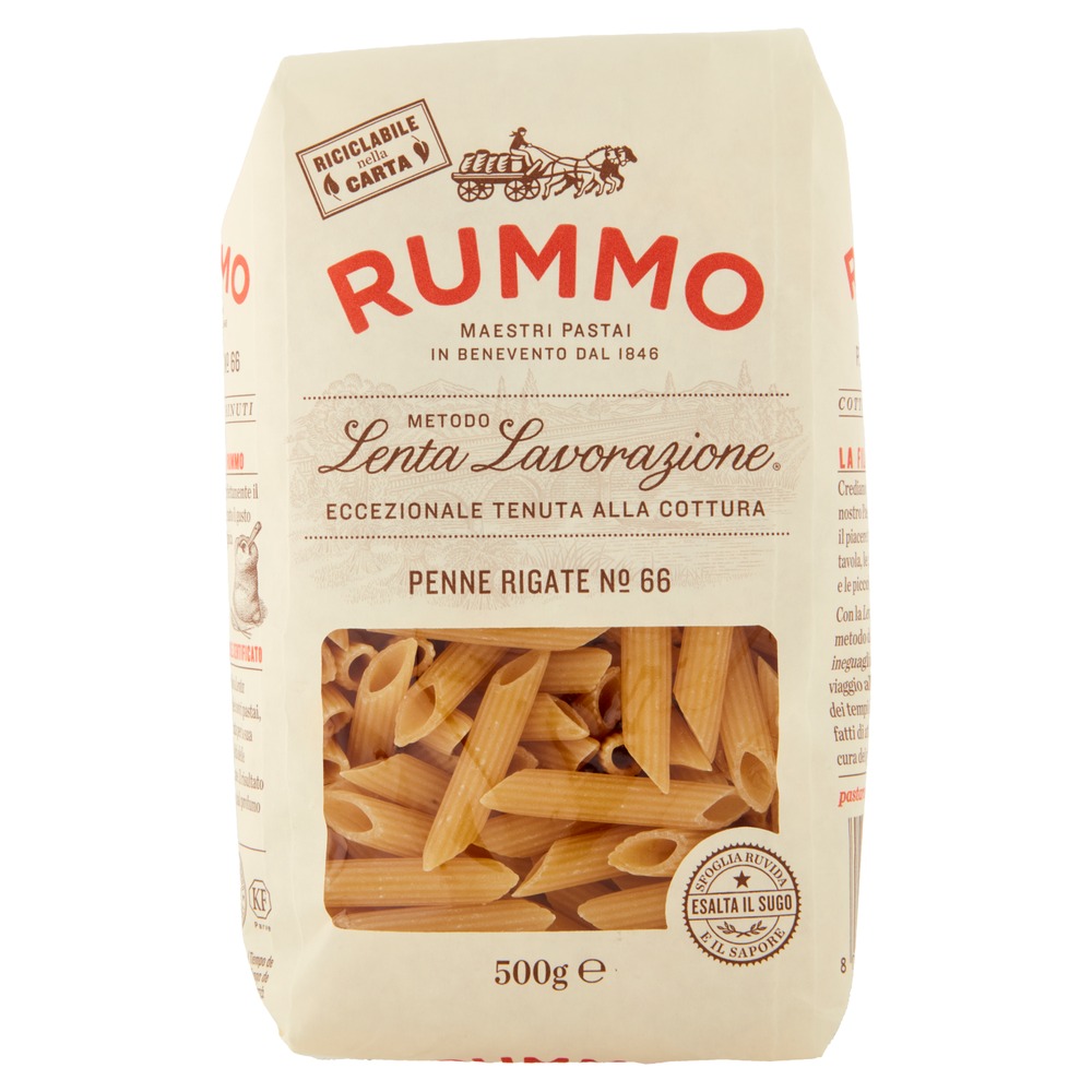 Penne Rigate N.66 mit Bronzebeschichtung | 500g | Rummo