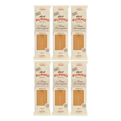 [27-8B69-2A73] Spaghetti N.3 mit Bronzebeschichtung | 6x500g | Rummo