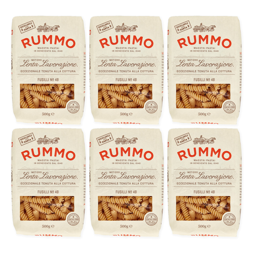 [FF-959C-99B4] Fusilli N.48 mit Bronzebeschichtung | 6x500g | Rummo