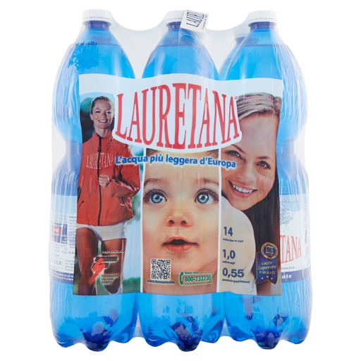 [1R-FLN4-0DO4] Natürliches Mineralwasser PET | 6x1,5L | Lauretana