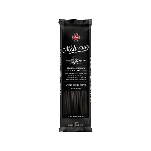 [QB-327W-MMBH] Spaghetti Nero di Seppia mit Tintenfischtinte Pasta N.615 | 500g | La Molisana
