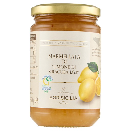 Zitronen Marmelade "Limone Di Siracusa I.G.P." | 360g | Agrisicilia