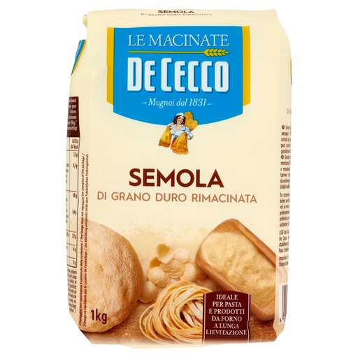 [3X-BFOJ-JYYP] Semola Hartweizengrieß | 1kg | De Cecco